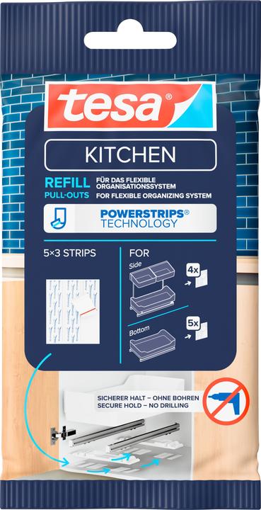 Actual product image tesa KITCHEN Powerstrips refill pack