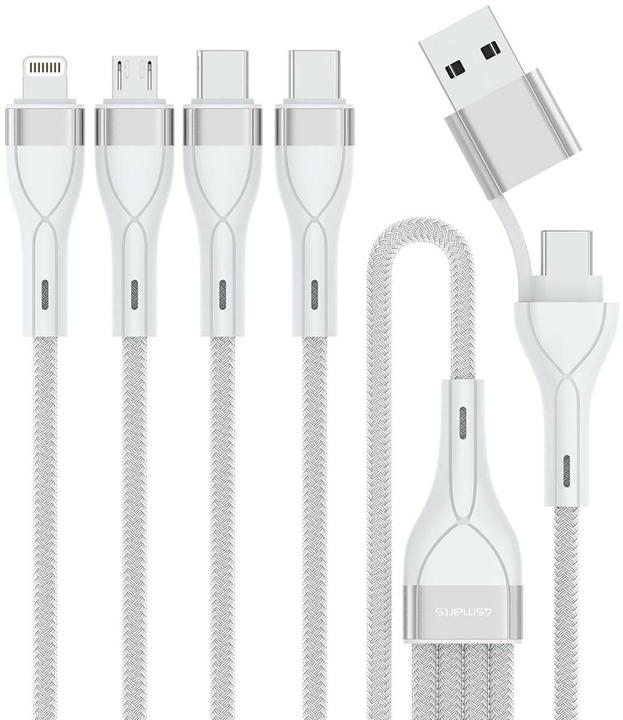 Produktbild 4smarts Multi-Ladekabel 4in2 (1.20 m, USB 2.0, 15 W)