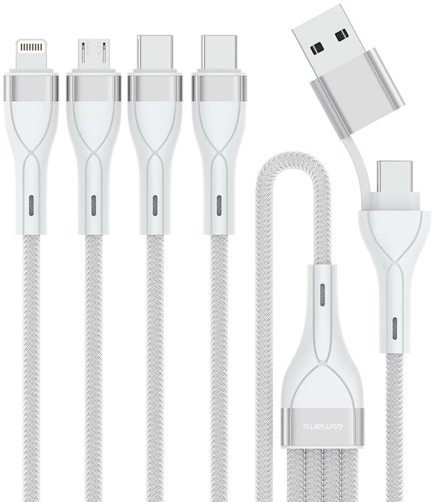 Actual product image 4smarts Multi charging cable 4in2 (1.20 m, USB 2.0)