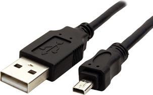 Actual product image Logo USB cable USB-A - miniUSB 1.8 m Black (31180) (1.80 m, USB 2.0)