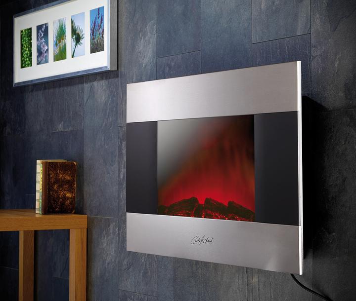Produktbild Carlo Milano Premium-Elektro-Kamin Sonora für Wand- und Standmontage (90 x 61 x 27 cm)