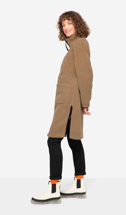 Immagine prodotto Laurasøn Cappotto in pile teddy con collo alto e zip a cursore doppio (L)