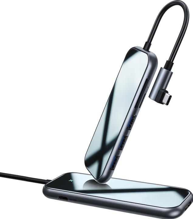 Actual product image Baseus Mirror Series Multifunctional Hub (USB-C, 7 ports)