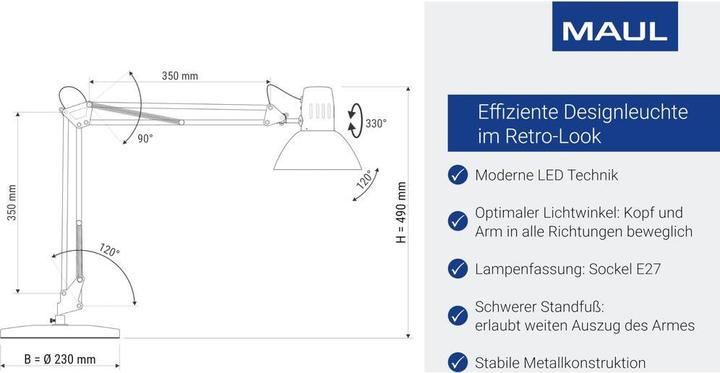 Produktbild Maul MAULSTUDY - Tischleuchte (E27)
