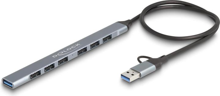Delock 64273 (USB-A, USB-C, 7 Ports)