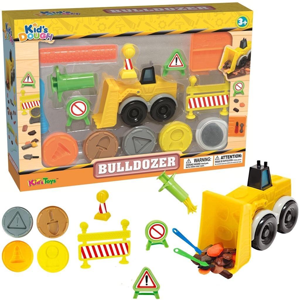 Trifox Bulldozer aus Spielknete aus Kunststoff
