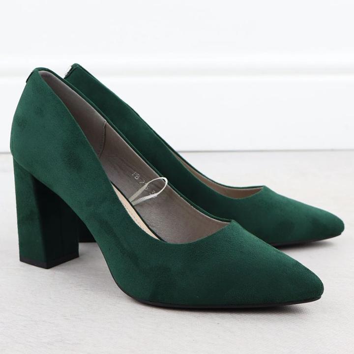 Produktbild Leone Sergio Green Suede Pointed Toe Pumps PB216 (38)