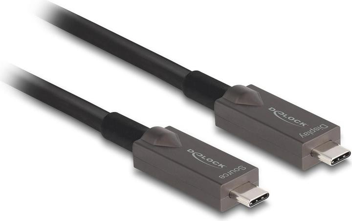 Actual product image Delock Active Optical USB-C™ Video + Data + PD Cable 8 m (8 m, USB 3.2 Gen 2, 60 W)