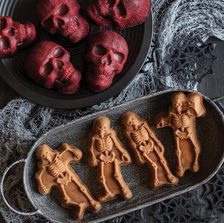 Actual product image Nordic Ware Backform Spooky Skeleton Cakelet