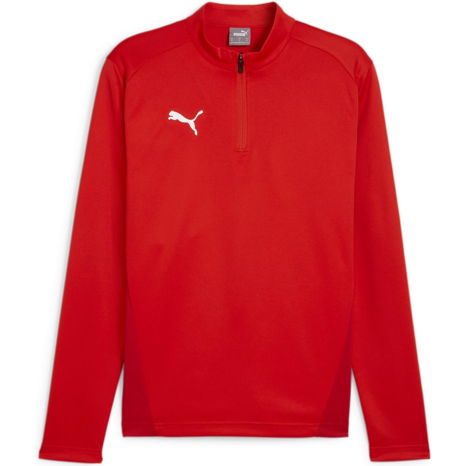 Puma, Herren, Sportshirt, teamGOAL Training 1/4 Zip Top (M), Rot, M