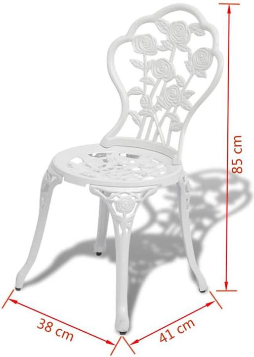 Produktbild vidaXL Bistro-Tisch und Stuhl (59 x 59 x 62 cm)