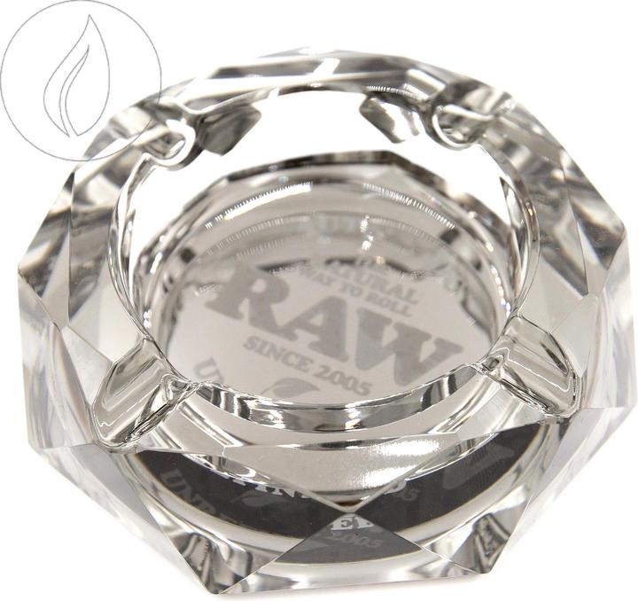 Actual product image RAW The Dark Side Glass Ashtray