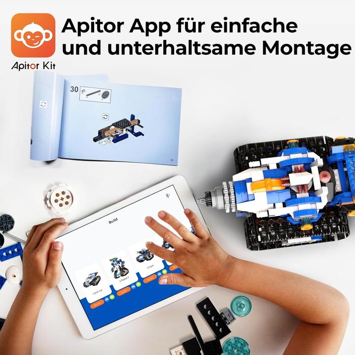 Actual product image Apitor 6-in-1 Programmierbarer Roboter-Bausatz Robot J