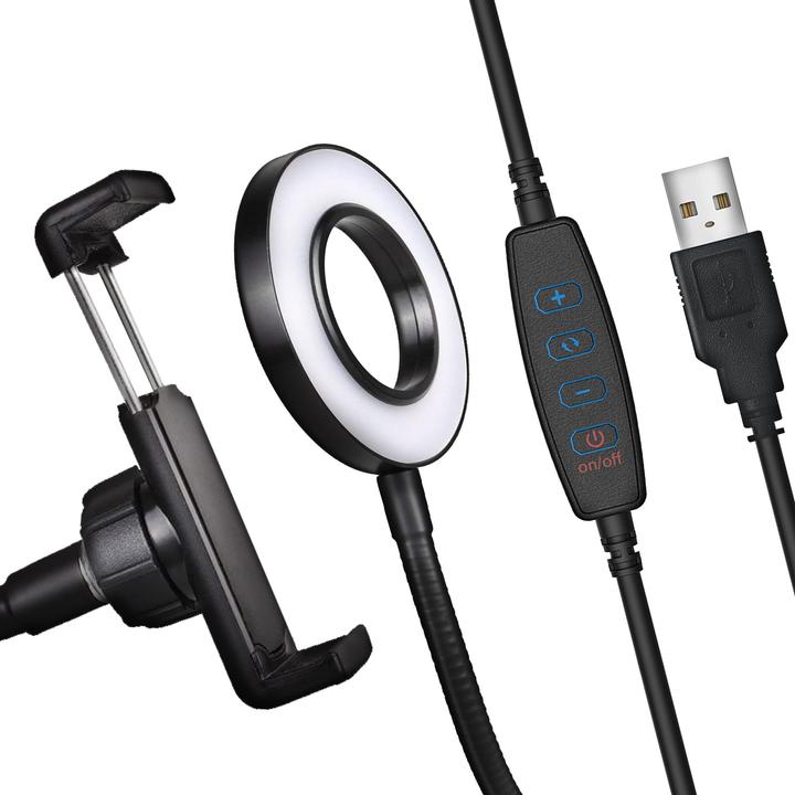 Actual product image Bigben Ring Light Selfie Stand Desk Stand (Ring light)