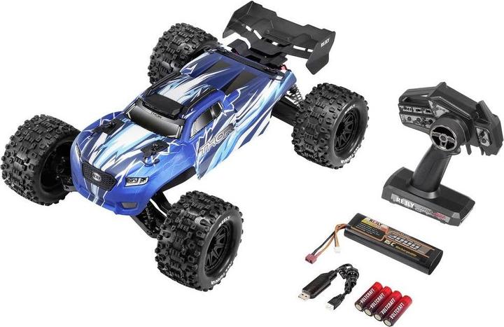Actual product image Reely Thor Black Brushed 1:10 RC model car electric monster truck all-wheel drive (4WD) 100% RtR 2.4 (RTR Ready-to-Run)