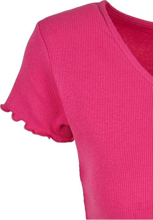 Produktbild Urban Classics Ladies Cropped Button Up Rib Tee - 12114 (4XL)