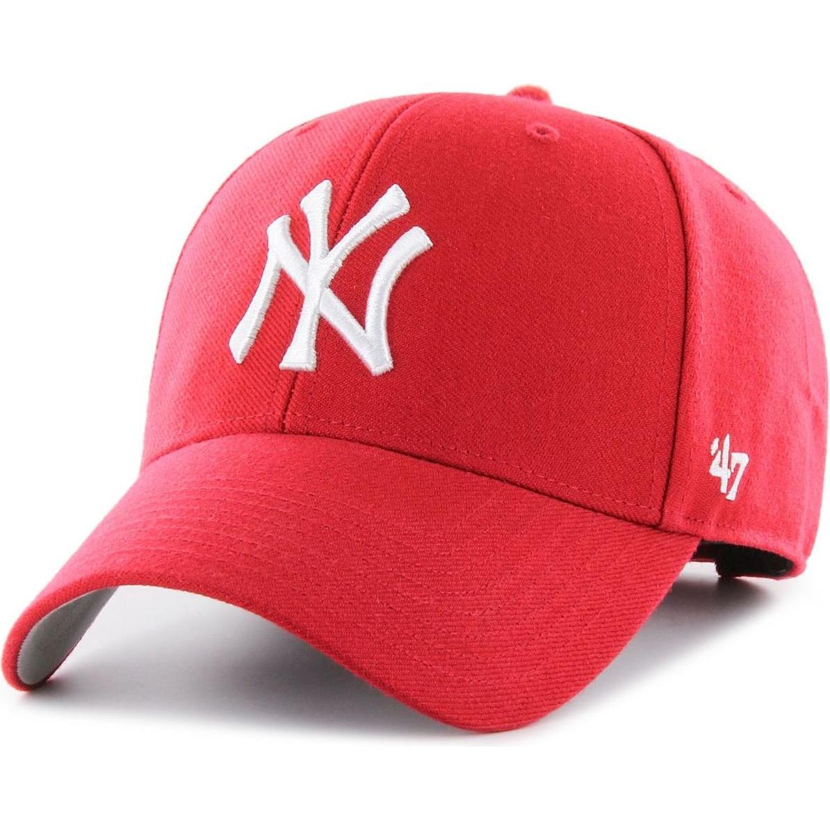 47 Brand, Jungen, Cap, Adjustable Kinder Cap - New York Yankees rot, Rot, (53, 55, 56, 52 C, 54 C)