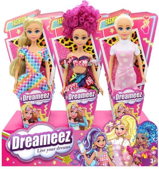 Actual product image Dreameez FUN Fashion Dolls, ast 4