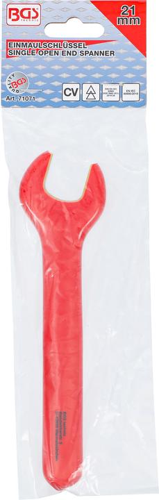 Actual product image BGS VDE Single Open End Spanner 21 mm (21 mm)