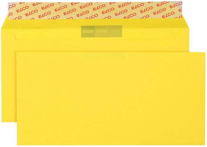 Actual product image Elco Envelopes DIN long without window yellow adhesive 250 pcs. (229 x 114 mm, 250 x)
