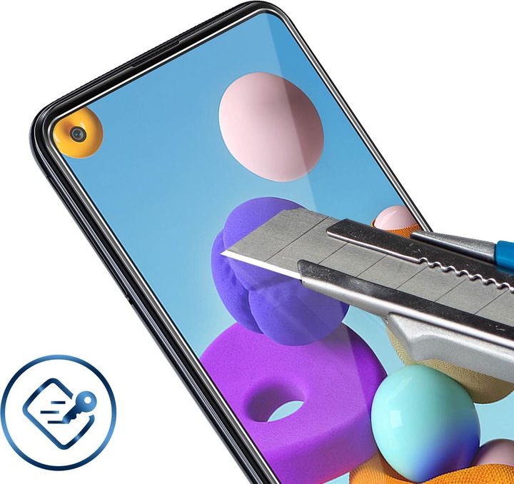 Produktbild Avizar Kristallklare Folie, Glas-Displayschutz (1 Stück, Samsung Galaxy A21s)