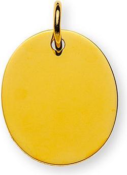 Produktbild Natsumi Schmuck Anhänger Gravurplatte Gold 18K/750 oval (750/18 K Gelbgold)