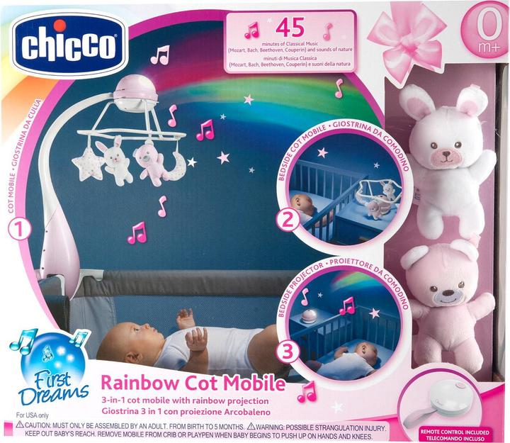 Image du produit Chicco Arc-en-ciel Appareil mobile 3-en-1 Rose