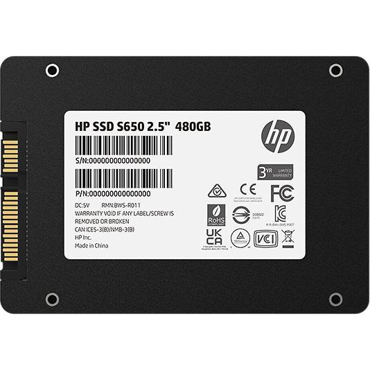Thumbnail - HP S650 SSD 480 GB 2.5" (6.4 cm) (480 GB, 2.5"), SSD