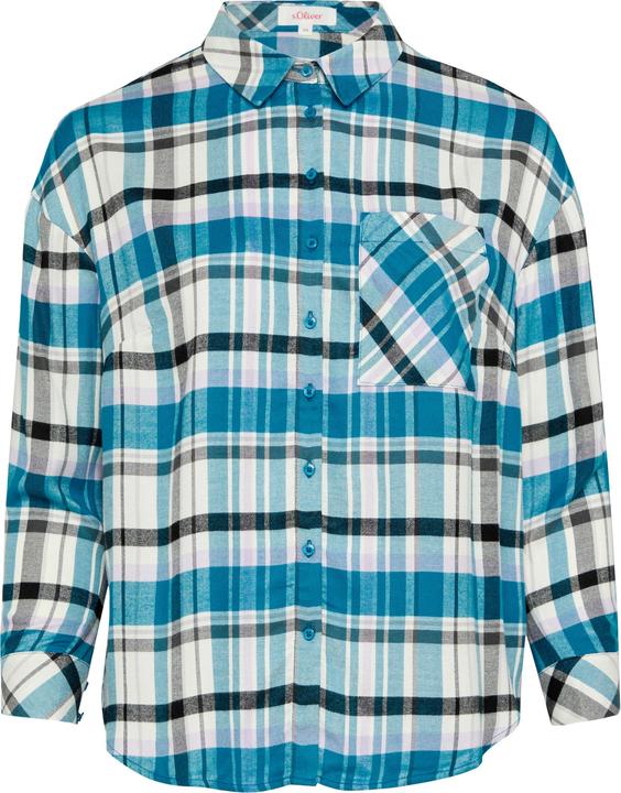 Immagine prodotto S.Oliver Bluse Karierte Hemdbluse aus Viskosemix im Relaxed Fit (46)