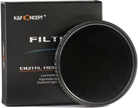 K&F Concept Filtro ND variabile (55 mm, Filtri grigi)