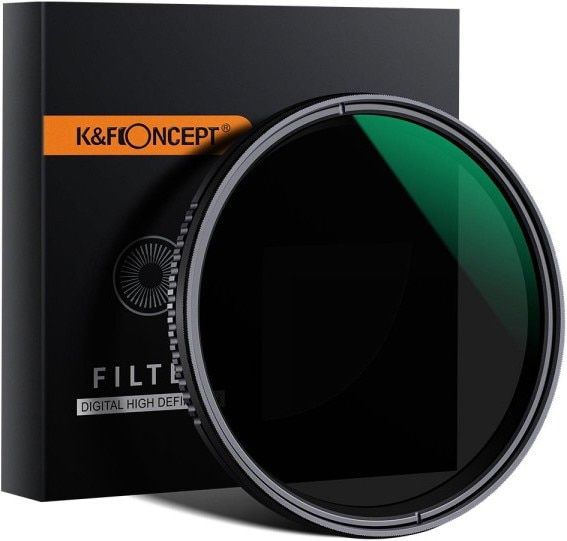 K&F Concept Variabler ND-Filter ND8 bis ND2000 (52 mm, ND- / Graufilter)
