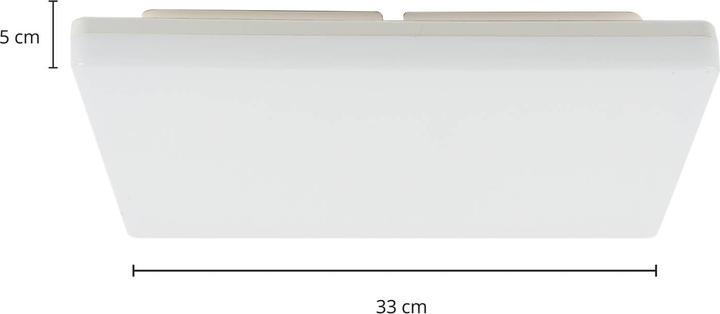 Actual product image Prios Artin LED ceiling lamp, sensor, angular, 33 cm (2580 lm)