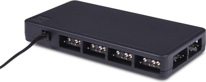 Produktbild Alphacool Core 11x 3-Pin DRGB Splitter - schwarz (11 Lüfter)