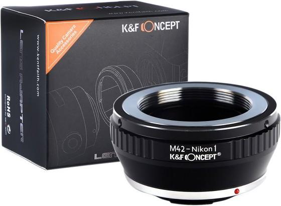 Image du produit K&F Concept Adaptateur d'objectif pour Nikon1 Series mount