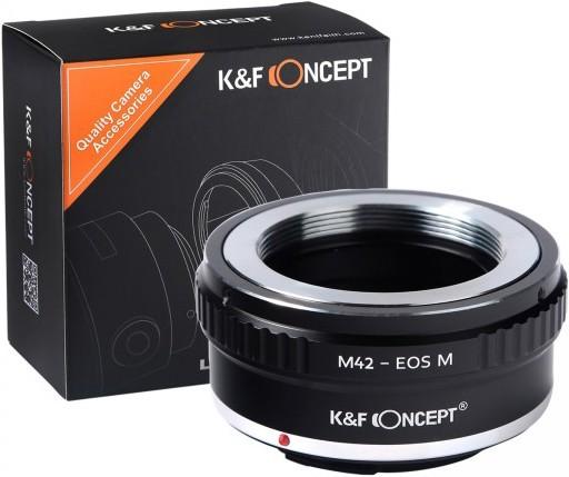 Image du produit K&F Concept Adaptateur d'objectif pour Canon EOS-M mount