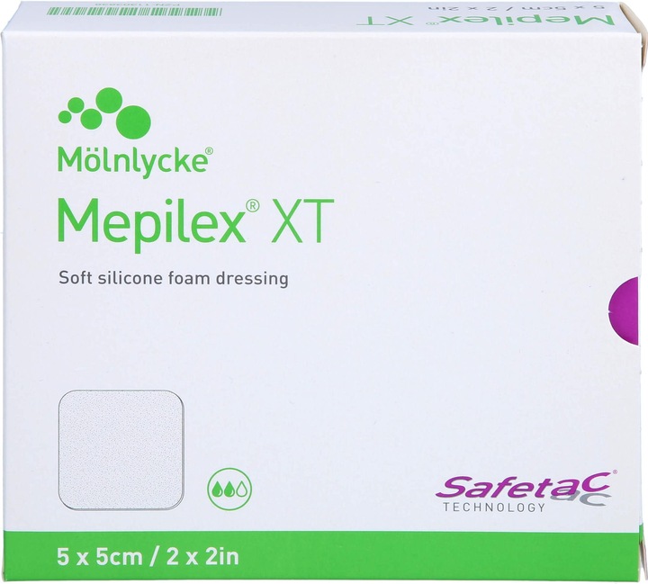 Produktbild Mepilex Safetac XT 5x5cm steril (5 x)
