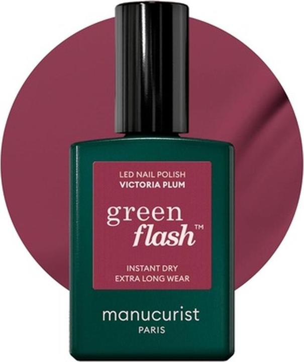 Produktbild Manucurist Green Flash Nagellack Victoria Plum (Victoria Plum, UV-Gel Lack)