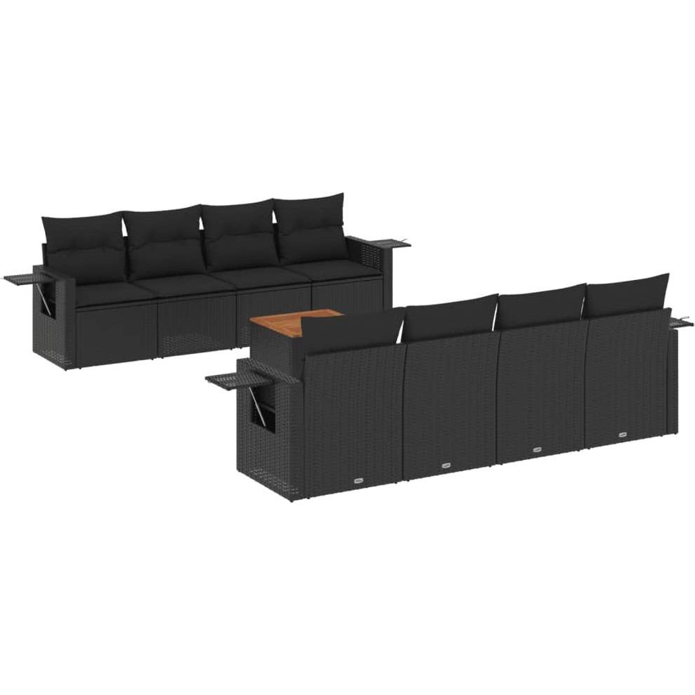 VidaXL, Gartenlounge, 10-tlg. Garten-Lounge-Set mit Kissen