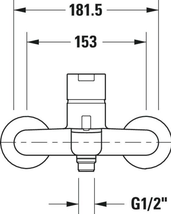 Produktbild Duravit Einhebel-Wannenmischer B.2 Aufputz chrom