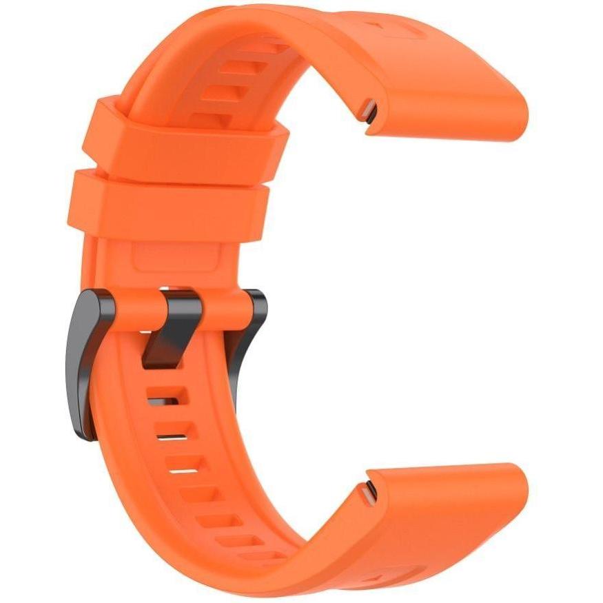 OEM Strap Silicone strap for GARMIN FENIX 3 / 3HR / 5X / 6X / 6X Pro / 7X / 7X Pro orange (8) (26 mm, Silicone), Cinturini per orologi, Arancia
