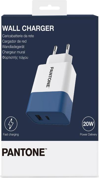 Produktbild Celly Charger Red Pantone 20w Usba Usbc Blue Pt-Pdac02n (15 W)