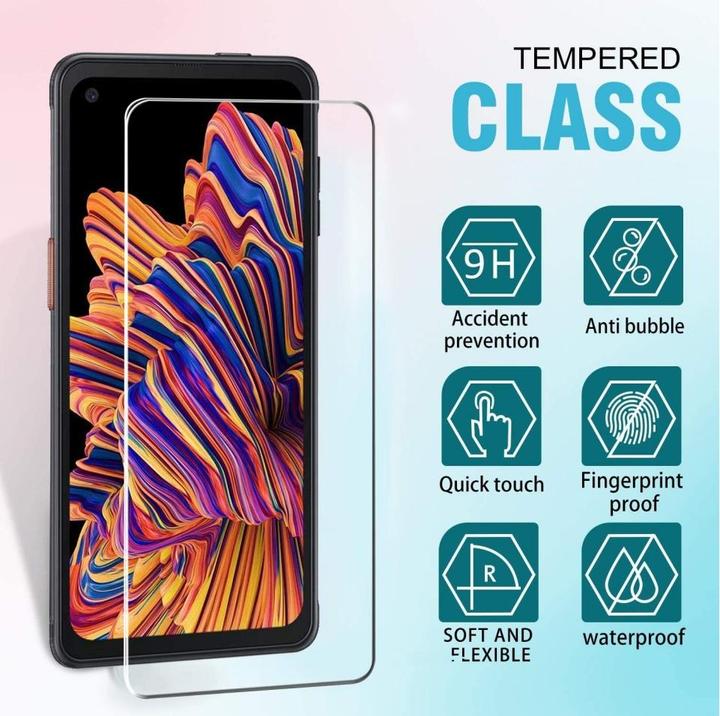 Produktbild Screenguard Samsung Galaxy XCover Pro Panzerglas Schutzfolie Case Friendly Design (1 Stk., Samsung Galaxy Xcover Pro)