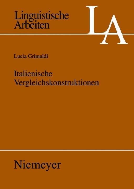 Produktbild Italienische Vergleichskonstruktionen (Deutsch, Lucia Grimaldi, 2009)