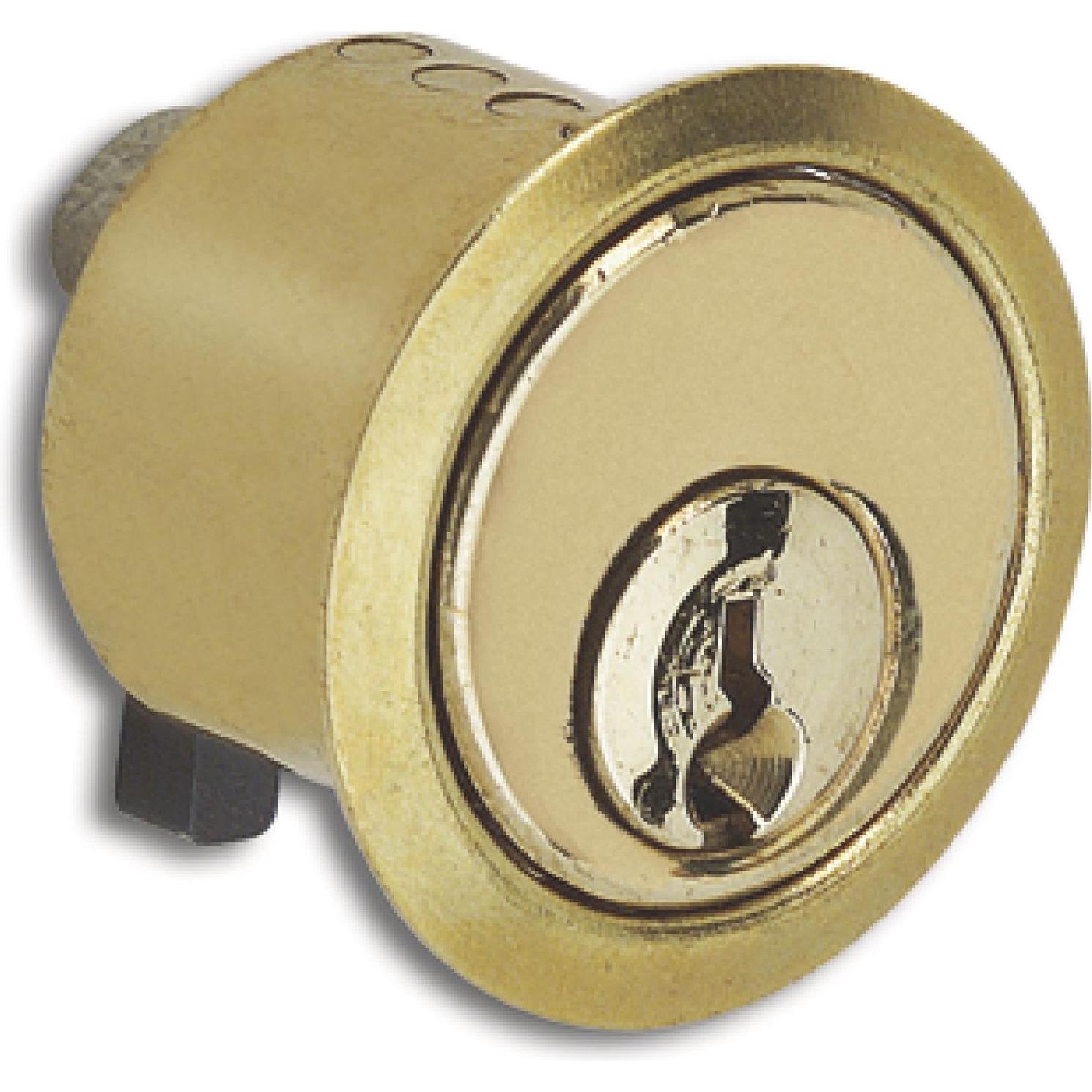 Junie, Türschloss + Schliesszylinder, Zylinder ø 22 mm zu Schlössern 2863/2886 verschiedensp.,Messing poliert
