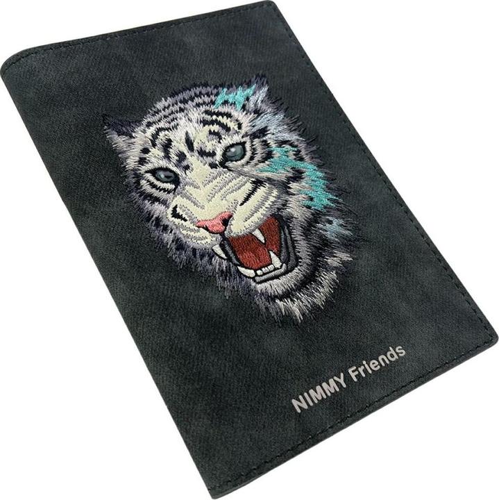 Produktbild Nimmy Passport case wallet Raptor Tiger grey