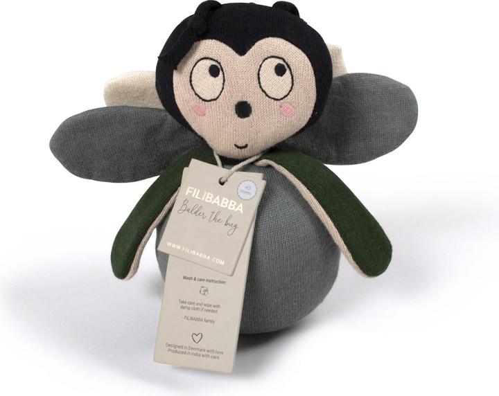 Actual product image Filibabba Tumbler - Balder the bug pine green (21 cm)