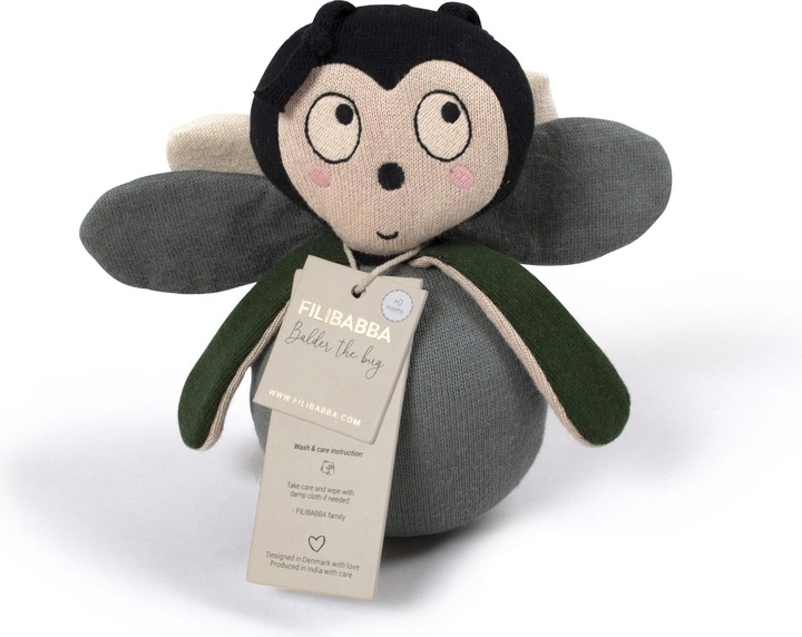 Produktbild Filibabba Stehaufmännchen - Balder der Käfer Pine Green (21 cm)