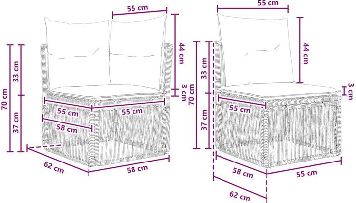 Produktbild vidaXL Garten-Sofa