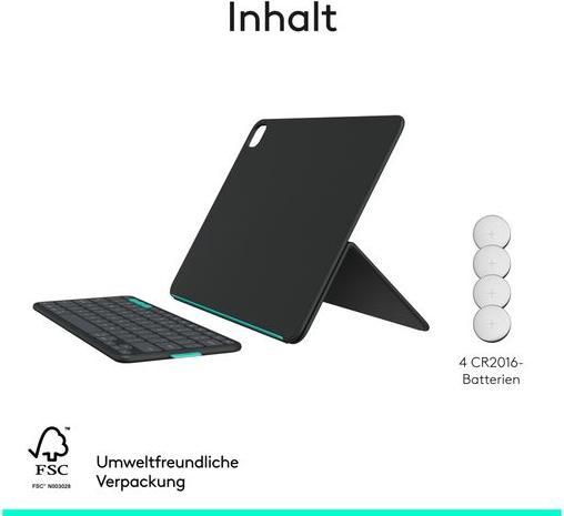Actual product image Logitech Flip Folio (Swiss, iPad Air 13 2024 (M2), iPad Air 13 2025, iPad Pro 13 2024 (M4), iPad Pro 13 2025)