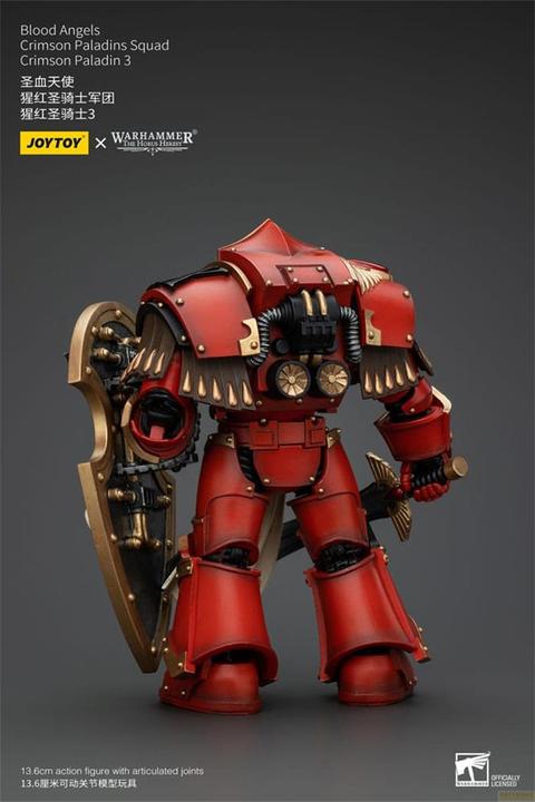 Produktbild Joy Toy Warhammer The Horus Heresy Actionfigur 1/18 Blood Angels Crimson Paladins Squad Crimson Paladin 3 14